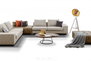 CASUAL CORNER SOFA + STOOL