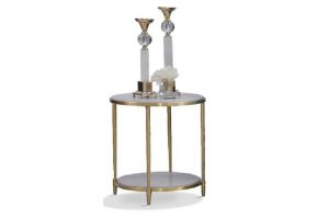 WHITE CORNER TABLE DIM 55*60 CM