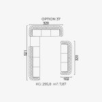 Divano Aspendos - Opzione 37