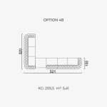 Divano Aspendos - Opzione 48