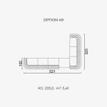 Divano Aspendos - Opzione 49