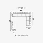 Divano Aspendos - Opzione 50