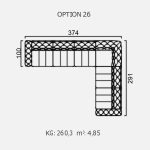 Canapea Bello - Opțiune 26