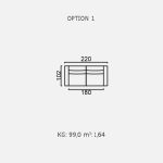 Canapea Brezza - Opțiune 1