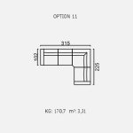 Canapea Brezza - Opțiune 11