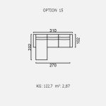 Canapea Brezza - Opțiune 15