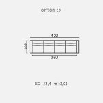 Canapea Brezza - Opțiune 19