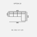 Canapea Brezza - Opțiune 20