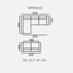 Canapea Brezza - Opțiune 22