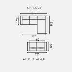 Canapea Brezza - Opțiune 23