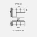 Canapea Brezza - Opțiune 24