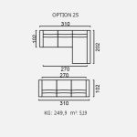 Canapea Brezza - Opțiune 25