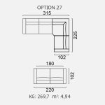 Canapea Brezza - Opțiune 27
