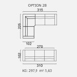 Canapea Brezza - Opțiune 28