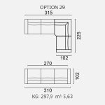 Canapea Brezza - Opțiune 29