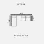 Canapea Brezza - Opțiune 8