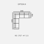 Canapea Brezza - Opțiune 9