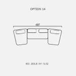 Canapea Finessa - Opțiune 14