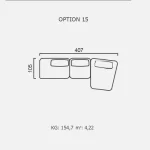 Canapea Finessa - Opțiune 15
