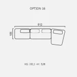 Canapea Finessa - Opțiune 16