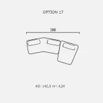 Canapea Finessa - Opțiune 17