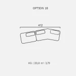 Canapea Finessa - Opțiune 18