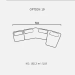 Canapea Finessa - Opțiune 19