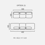 Canapea Finessa - Opțiune 21