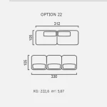 Canapea Finessa - Opțiune 22