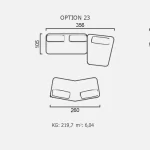Canapea Finessa - Opțiune 23