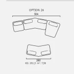 Canapea Finessa - Opțiune 24