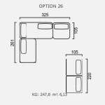 Canapea Finessa - Opțiune 26