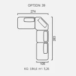 Canapea Finessa - Opțiune 39