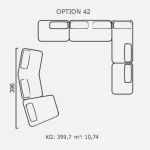 Canapea Finessa - Opțiune 42
