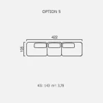Canapea Finessa - Opțiune 5