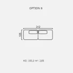 Canapea Finessa - Opțiune 6