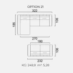 Canapea Goccia - Opțiune 21