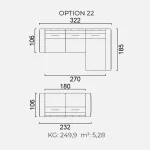 Canapea Goccia - Opțiune 22