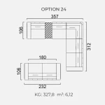Canapea Goccia - Opțiune 24