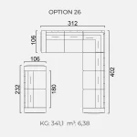 Canapea Goccia - Opțiune 26
