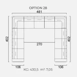 Canapea Goccia - Opțiune 28