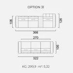 Canapea Goccia - Opțiune 31