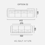 Canapea Goccia - Opțiune 32