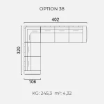 Canapea Goccia - Opțiune 38