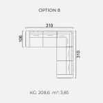 Canapea Goccia - Opțiune 8