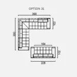 Canapea Lumina - Opțiune 31