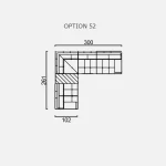 Canapea Lumina - Opțiune 52