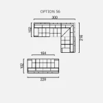 Canapea Lumina - Opțiune 56